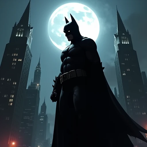 Batman overlooking Gotham City --auto --s2