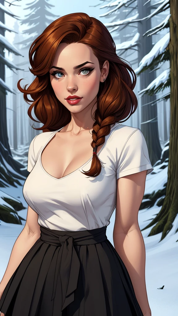 Character style illustration style Completely bare breasts showing a little fear Breast size Cartoon name: Isabella Cruz white background medium breasts freckled face Hermione Granger actress strong contours Physical description - long straight hair, tingidos de um marrom vibrante que contrasta com sua pele clara. - You reflect a mix of curiosity and determination. - Ela tem uma estatura alta, with a slender and agile figure, evidenciando sua agilidade e destreza. -fundo colorido Design de personagens de retrato, beautiful digital illustration, retrato de alta qualidade, Arte em quadrinhos, Corpo inteiro sensualizando ou pelada. folha de retorno. member return leaf clothes of the day hellish day expression love wearing sadomasochistic clothes with red plaid shirt and blue jeans Character pose random scenery Style Yvonne Strahovski Cartoon style digital illustration colorful background diverse attractive woman sesy medium breasts beautiful witch clothes in symmetrical, female girlfriends pose beautiful breasts in cartoon style beautiful and dynamic digital illustration snow white together with cinderella with body in symmetry a beast with a corset and beautiful breasts, corpo bem definidoPersonagem mulher bruxa Jennifer Connelly com marcas de guerras Imagem de desenho animado de uma mulher .cartoon style illustration, estilo de arte dos desenhos animados, estilo de arte dos desenhos animados, digital illustration style, design de personagens altamente detalhado, arte digital detalhada coragem, of the cemetery with zombies a woman in a blue dress holding a wooden stick in a forest, Alena Aenami e Artgerm, artgerm detalhado, artgerm e atey ghailan, estilo ivan talavera e artgerm, Krenz Cushart e Artgerm, artgerm e lois van baarle, linda pintura de personagem