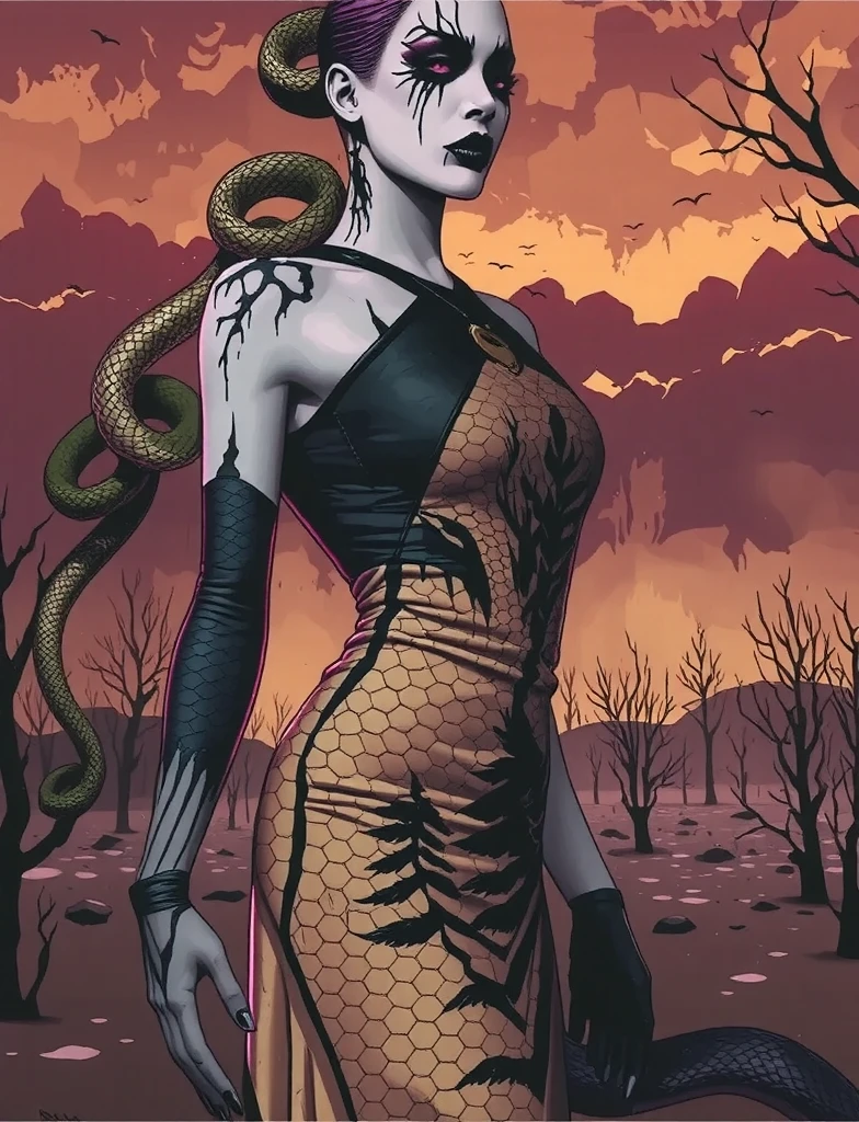 Woman body set large breasts(best quality, highres, ice skull:1.1), A girl with a body made of lava, featuring a Dracula Orchid pattern. (best quality, ultra-detailed), (realistic), vibrant colors, intense lighting, lava-like texture, hauntingly beautiful composition, surreal atmosphere, contrasting dark shadows, mesmerizing glow, detailed facial features, flowing lava tendrils, fiery eyes, ethereal presence, intricate floral patterns, mysterious aura."