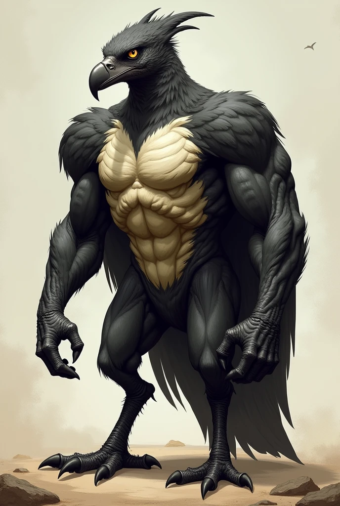 My Hero Academia Male Character Crow Headed Human Full Body Naked