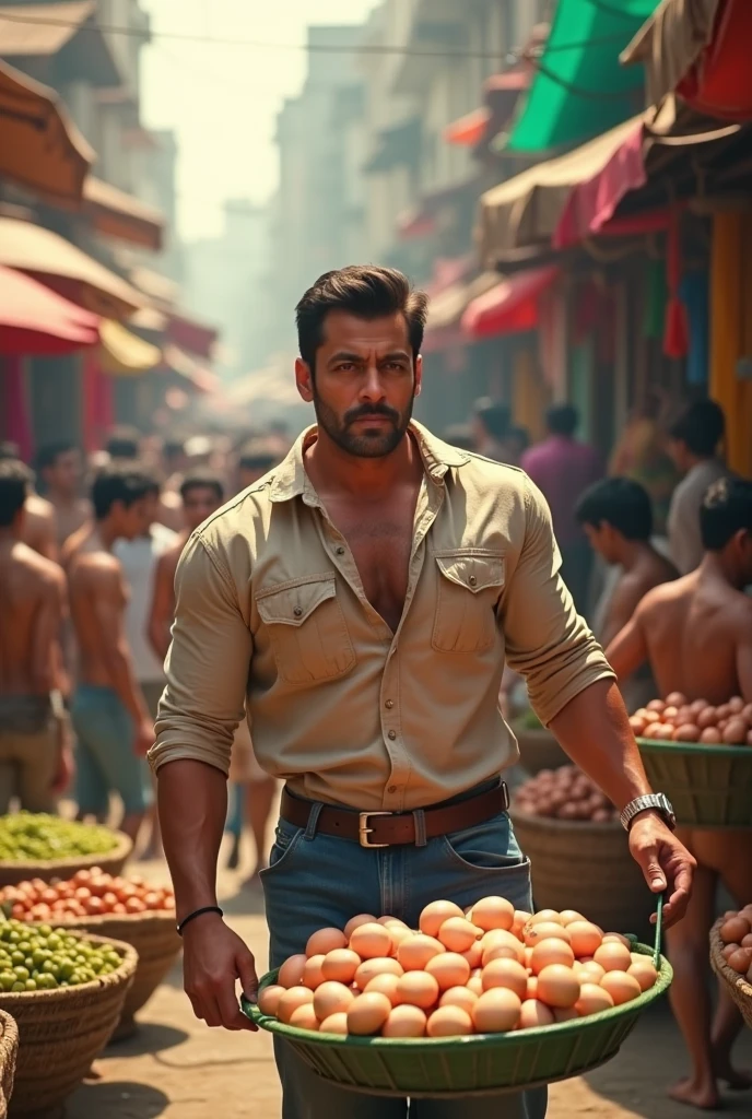 Salman Khan is selling goat in the market
