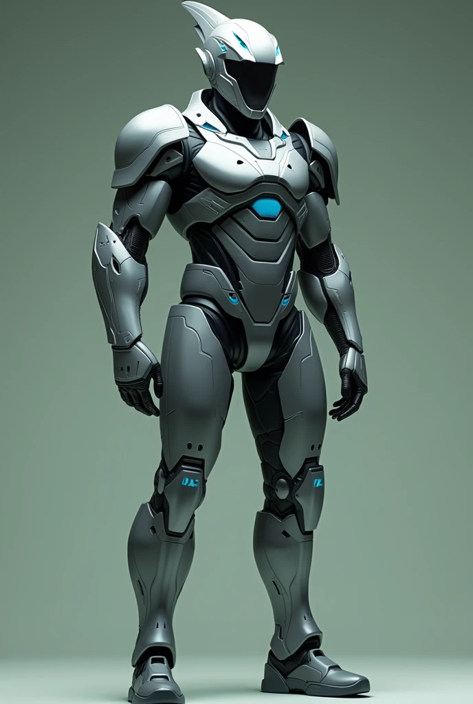 White Ranger from Power Rangers, frontal, full-length, looking at the camera, facing the audience, standing pose, simple background, three-dimensional light, detailed full-body concept, sleek digital concept art, beautiful full-body concept art, art trend, full-length CGsociety,