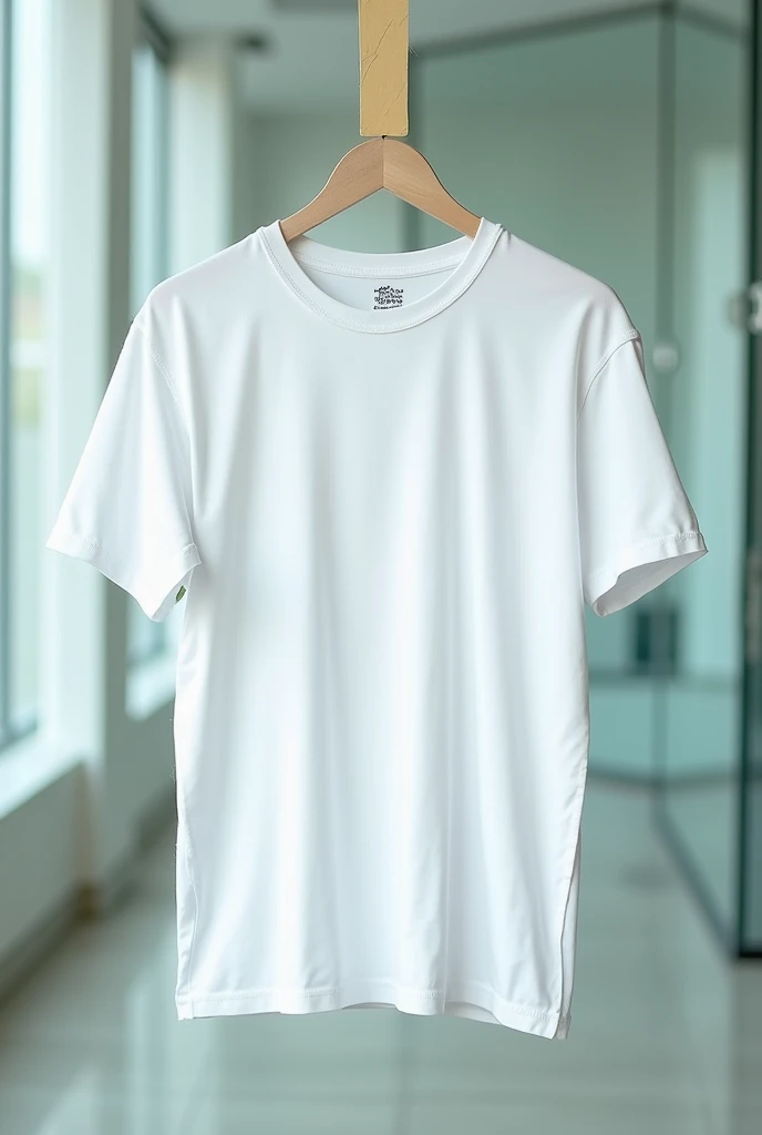Mockup of a white cotton T-shirt. various books and pencils and flowers. T-shirt design mockup, t-shirt print presentation mockup