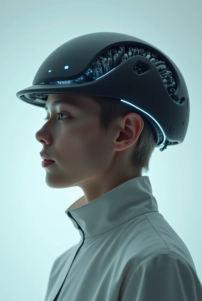 Draw a circuit diagram for a smart bike helmet
Using components like Microcontroller, Accelerometer, Gyroscope, Ambient light sensor, Power supply, Communication module, LED
Not in a futuristic style