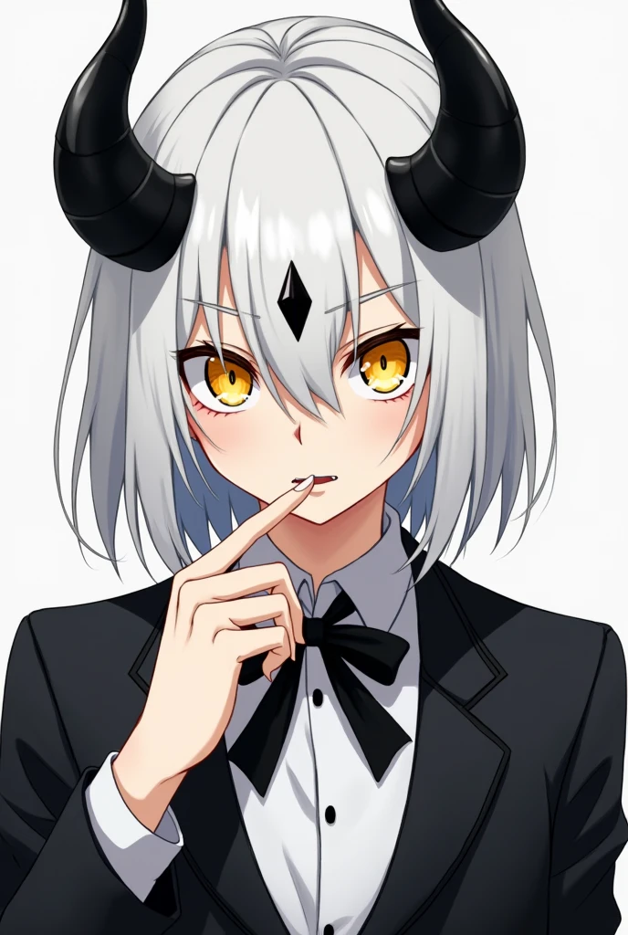 masterpiece, best quality, <break> mousepad \(medium\), upper body, 1girl, z4ni, blush, looking at viewer, long hair, multicolored hair, grey hair, hair between eyes, goat horns, demon horns, red eyes, white shirt, collared shirt, button gap, red necktie, earrings, black choker, collarbone, large breasts, simple background, white background
<segment:yolo-Anzhc Face seg 640 v2 y8n.pt,0.4,0.5//cid=1>