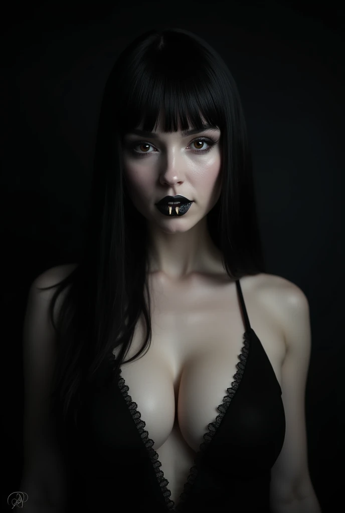 Sexy girl gothic makeup 