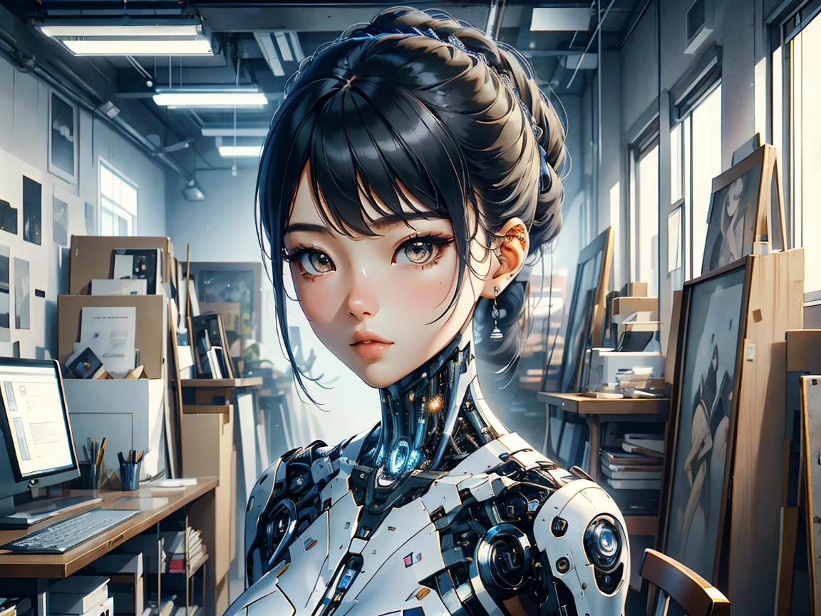 A robotic japanese school girl 