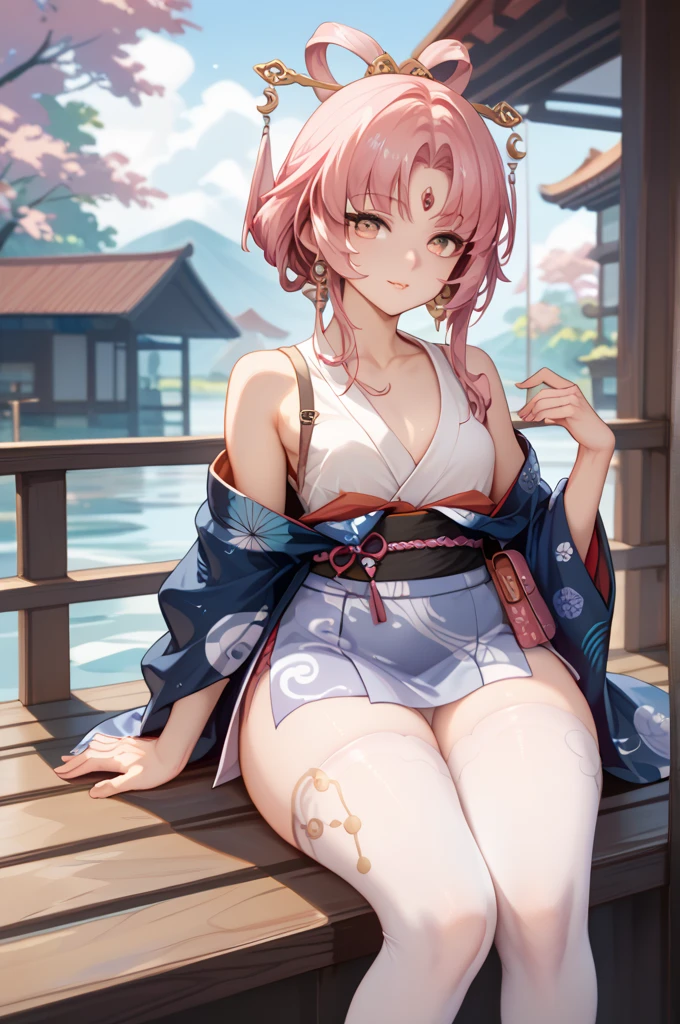 (1girll,Highly detailed,Anime young slim princess, hair adornments,Wear a revealing pink dress,Pink panties,Tang costume Hanfu,revealing breasts,Bare buttocks,Thin leg,Cocked buttocks,Lean against the corner,Brace your hands against the wall,Hips pouted,The waist curve is low,Long pink hair,Resisting eyes,Bare shoulders,From the side Side, Reflectors,Detailed detail background),(the golden ratio(1:2)((tmasterpiece),(Very detailed CG unity 8K wallpaper),cinmatic lighting,Detailed and rich background,beatiful detailed eyes,Outdoor windowing,Bright pupils,(Very fine and beautiful),(Beautiful and detailed eye description),ultra - detailed,tmasterpiece,)), Focus individually, Close-up Shot Shot,wide angles, seen from the front, (exquisite detailing: 1.2), Delicate and beautiful details, (eye detailed), (Facial detailed), (Highest quality) :1.4), (Hyper-Resolution: 1.2),(very detailed illustration), Best quality,
