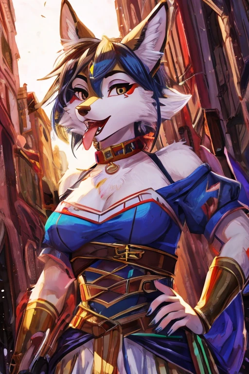 ((((sfw)))), uploaded the e621, beautiful and detailed,woman (((female))) ((anthro)) hyena, Ross Tran, by ruan jia, by zaush, by foxovh, lighting cinematic, seductor, hyena, thighighs, (huge chest), full body view, (anthro, fluffy fur, character focus:1.1), 1girl, anthro dog girl, body fur, solo, medium breasts, (thick thighs:0.3), curvy, (blue,black and white colors_clothes) focus on boobs, biki big ass sexy ass sexy boobs , (heart-shaped pupils), sexy, seductive, fall in love girl, nice, cute, naughty face, , big aureola sahow , show , Black hair with blue highlights. night looking the raiin . mini_short inside butt samurai girl, uniform , with his shirt soaked , visibile saliva offering the breasts and sex partial clothes (She is sitting) ((She is showing her sensuality) ( blue collar.) hottest hot 1st position for sexy blue eyes confortable naughy face anime-style cartoon-style squirrel ears with blue hair and wearing samurai clothes, digital drawing and colorful city in the background, sexual expression.) (clothes colors: blue, black and white) (mai shiranui clothes)