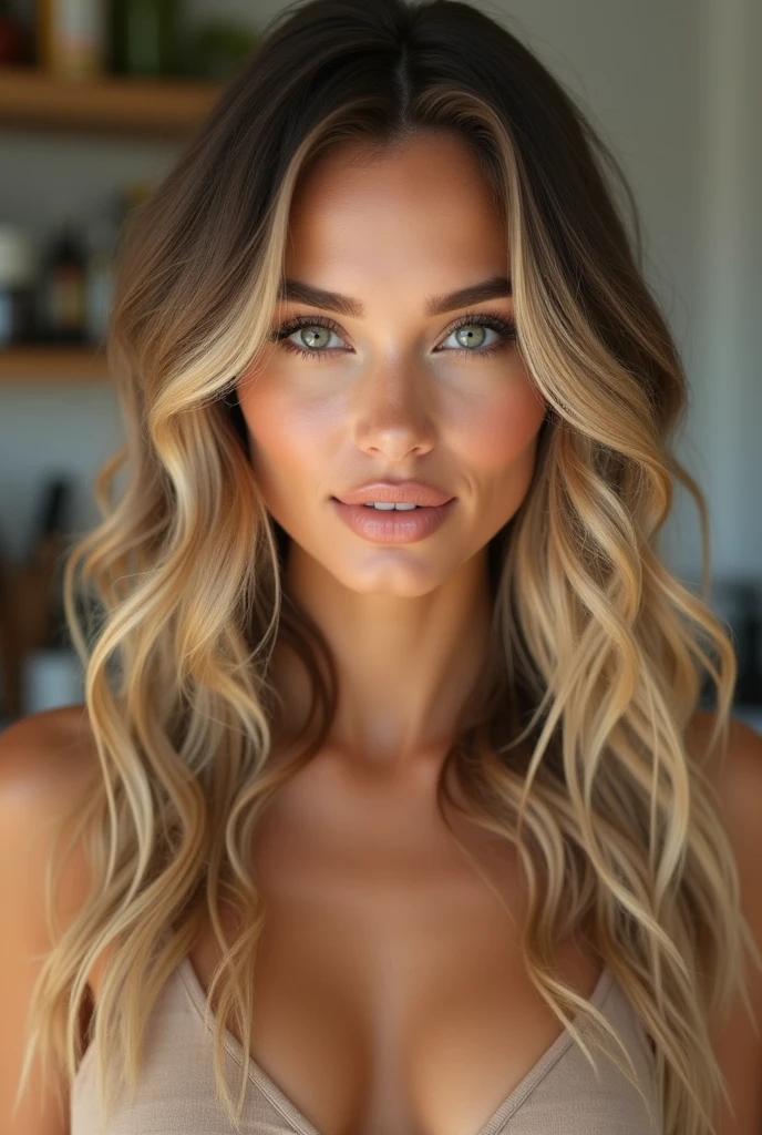 American, female, blonde, fair skin, blue eyes, slim, fair skin,
