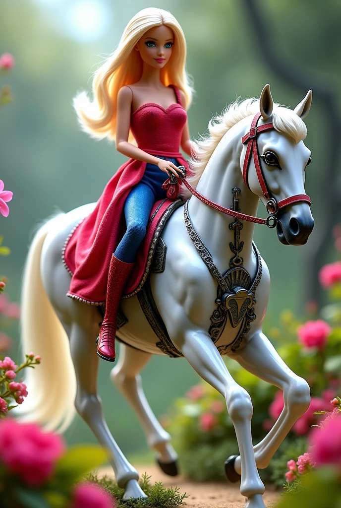 Dolly Parton riding a unicorn