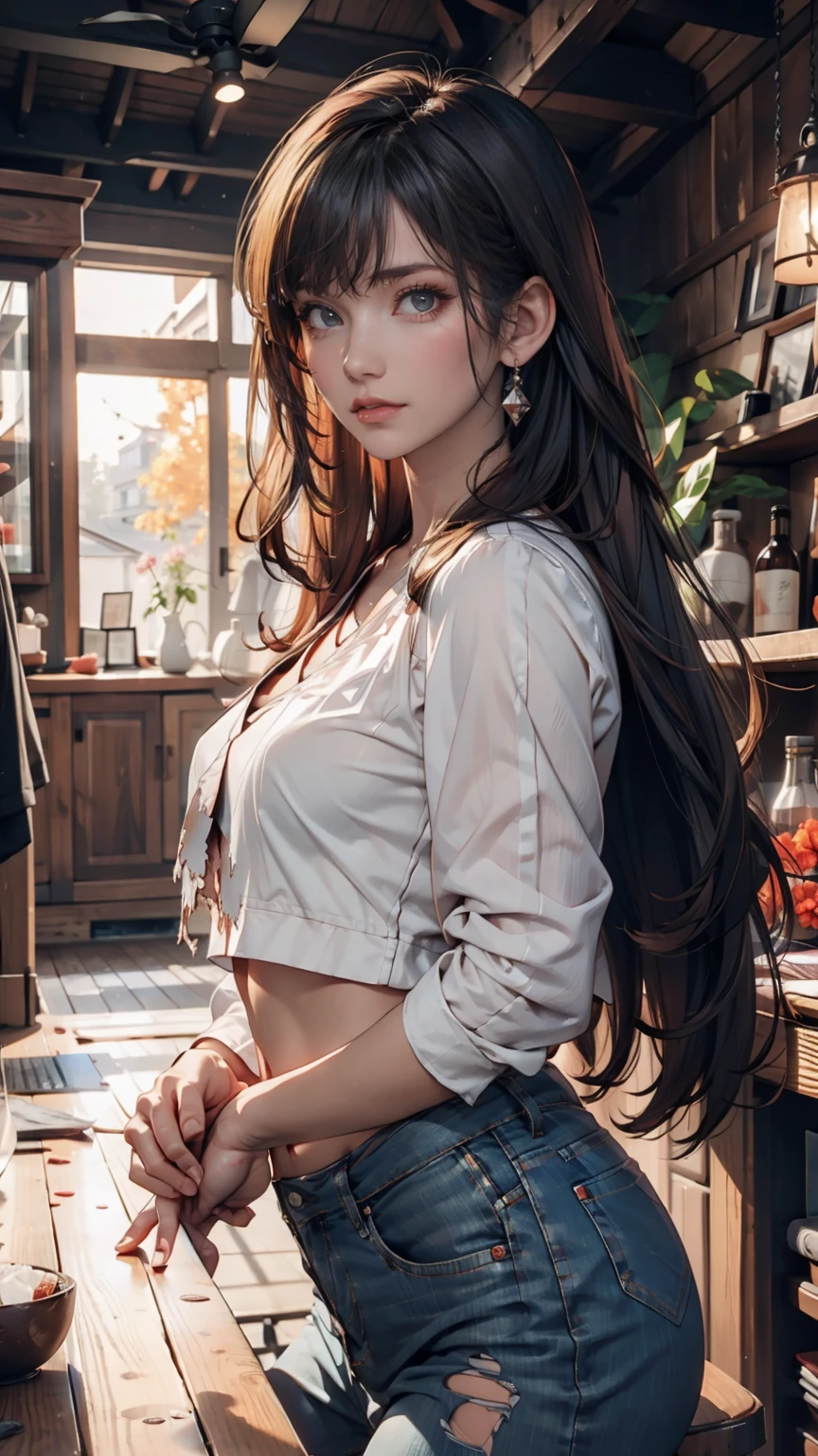 Three Asian women taking a photo in a room, Ulzzang, Three sisters looking in the mirror, 8K)), Popular Korean makeup, Profile picture, beautiful girl, 8K selfie photo, Cute - Nice - Face, Popular Korean makeup, Shision Wu, pretty girl, Korean Girls, avatar Profile picture, sakimichan, very high quality, Surreal Realism, Super polished, high quality, 8K resolution, Diverse styles, Exposing shoulders without exposing breasts,