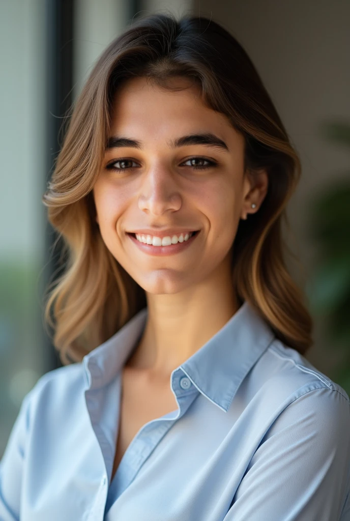 1girl, full body, smiling,  tranquil, closed mouth, neck shirt, beautiful detailed eyes, beautiful detailed lips, extremely detailed face and hair, photorealistic, 8k, hyper detailed, chiaroscuro lighting, oil painting, muted colors, warm tones, cinematic composition, dramatic lighting, atmospheric, garden scene