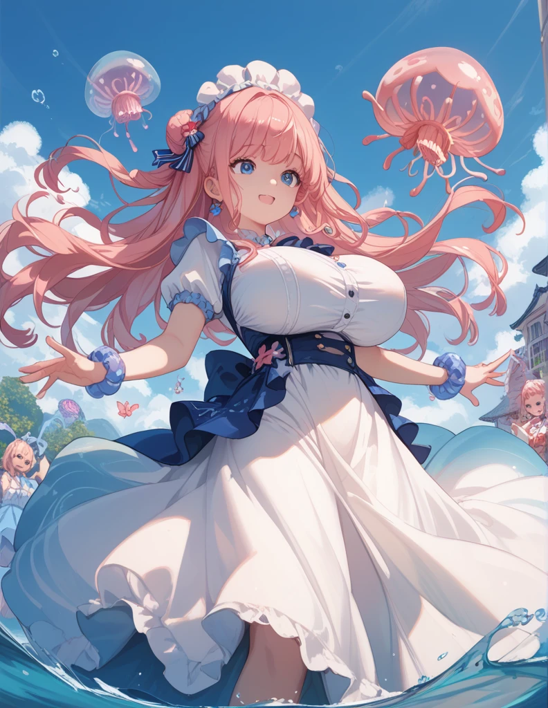 score_9, score_7_up, score_6_up, 1girl, source_cartoon, source_anime,breathtalking Scenery,watercolor,smooth soft skin, natural skin,
BREAK
(dark red skin:1.9), (loli:1.8), (little female child:1.8), (baby face:1.1),(6yo:1.3),(loli toddler:1.4),(mini girl:1.3),(octopus girl),(large breasts:1.1),(muffin top:0.9),(disproportionate breasts),Hogtie,Bondage,rating_explicit,
BREAK
(red hair:1.4),(red tentacles hair:1.7),(red tentacles twin tails:1.6),(long bangs:1.2),ultra cute face,(hair over one eye:1.5),(yellow eye:1.2),highlight on eyes,(fang:1.1),open mouth,(wavy mouth),tareme,smile,(Dark skin all over the body:1.9),
BREAK
beret,Lace,dress inspired sweet lolita,Ribbons,Choker,Puff Sleeves,Victorian,Corset,Drop Waist,pattern on the skirt hem is octopus suckers,Octopus clothes,(1 little female child:1.2),(solo:1.2),
BREAK
In a secluded setting, surrounded by a dense forest, the bog lay hidden like a secret gem, its misty surface whispering tales of ancient times,full body,dynamicangle,dynamicpose,breathtalking background, outdoors,
