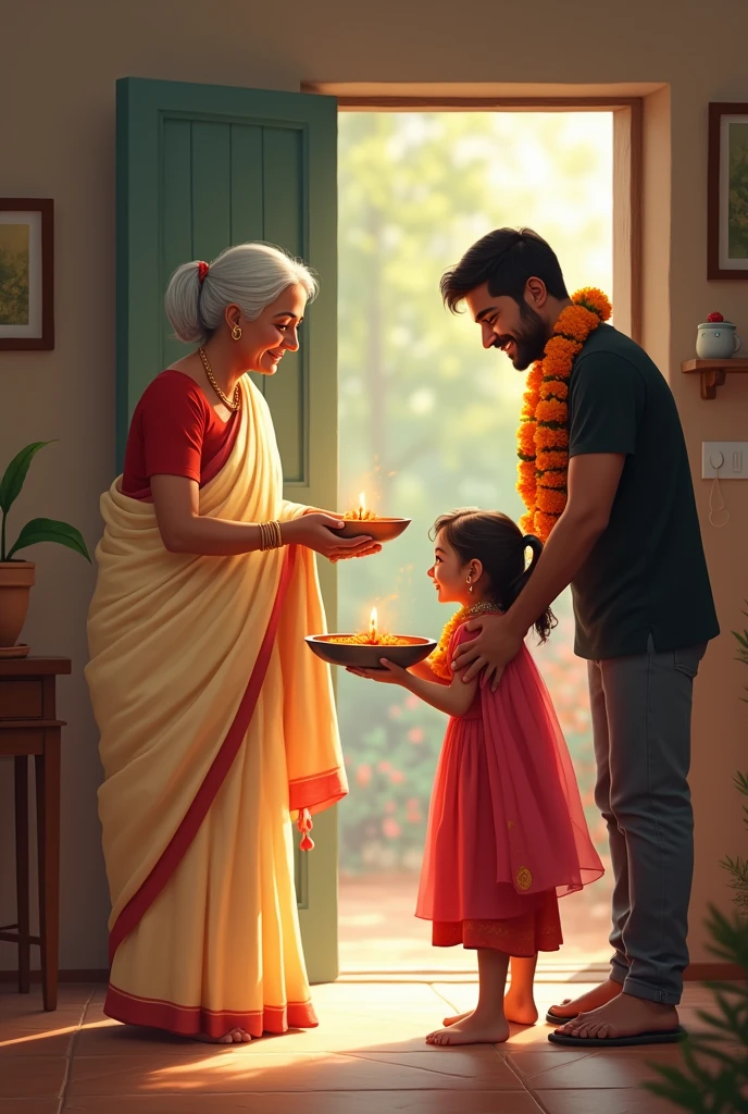 Indian parents are asking their children to bring things from the market.