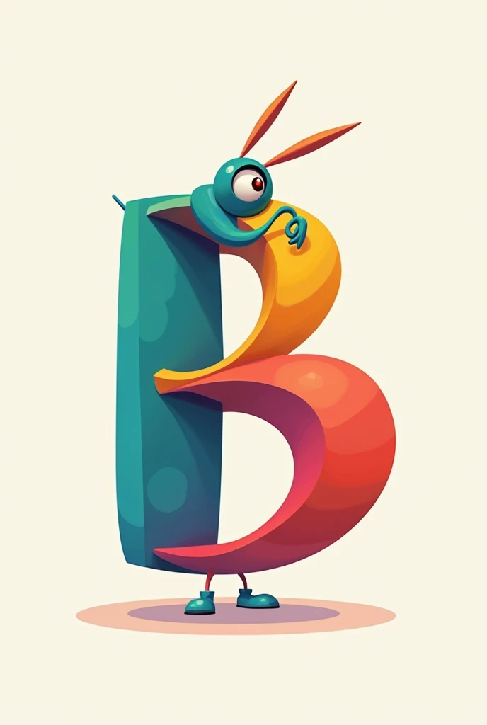 Create an image with the main Letter "L" colorfully (pink colors, cerulean, lilac and yellow) This letter should be animated in cursive lettering style with a smile (just eyes) in the letter design, with a white background because it is a logo. It doesn&#39;t have to be 3D
