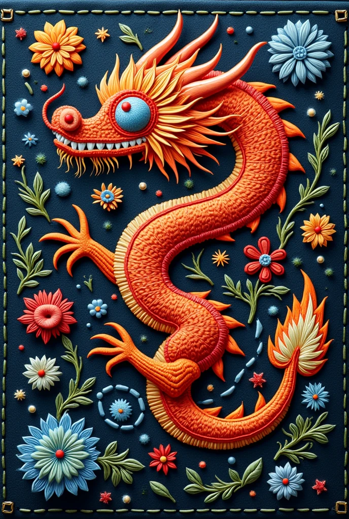 a flyer for the chinese lunar new year festival (2024:1.5), dragon sketch, lotus flower sketch <lora:add-detail-xl:2> <lora:Disturbia:0.8>