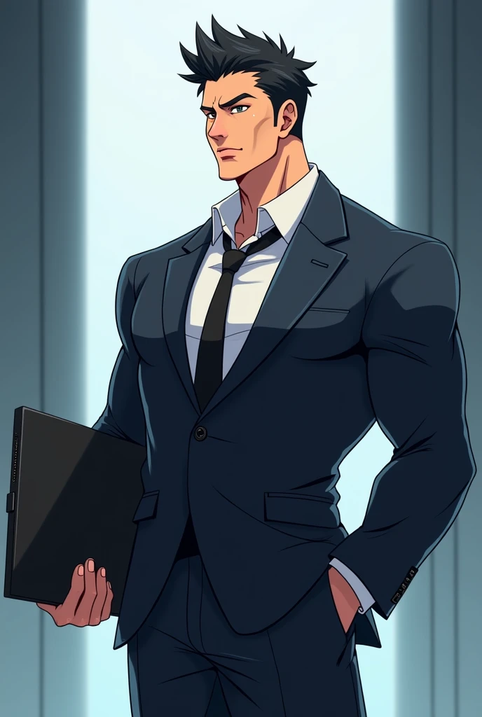 1boy, bara, muscular and chubby japanese business man with facial hair in a tight formal suit, hairy pecs, huge bulge, marble ballroom background,