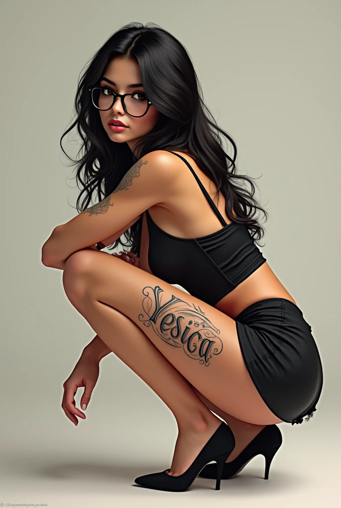 Woman with full body tattoos、young