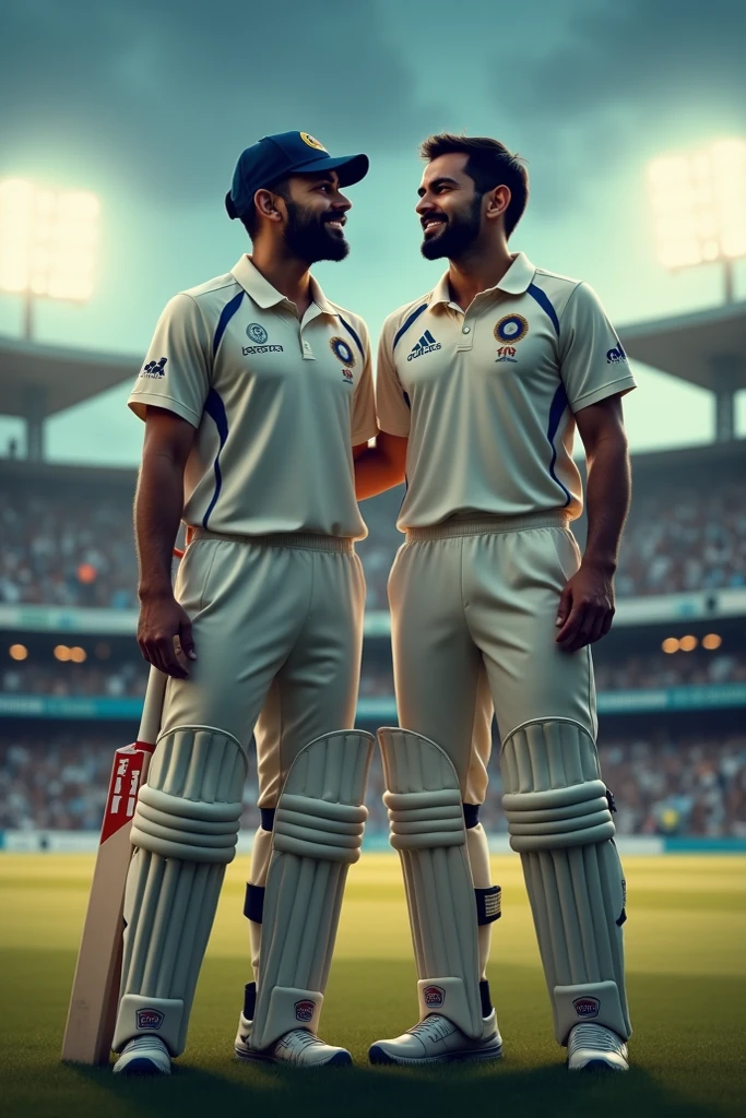 Kapil dev with virat kohli 