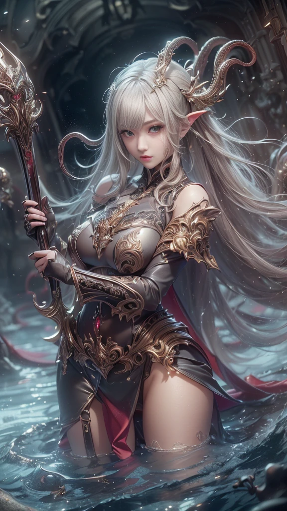 (Best Quality, 8K, Masterpiece, HDR, Soft Lighting, Picture Perfect, Realistic, Bright), White Snake Girl (1.0), Naga Girl (1.0), Snake Girl, Snake Girl with White Hair and Sexy Open Scaled snakecoloredbodysuit, Beautiful Fantasy Anime, Very beautiful and cute snake girl, pink flower petals rain, background blur, anime fantasy, Gouves style work, realistic: 1.37, top view, lying in pink flowers, horizontal view, (ultra high quality fantasy art), masterpiece, female model, ultra high quality design female characters, Detailed 8k anime art, realistic anime art, highest quality wallpaper illustrations, complex ultra high quality accurate female characters faces, high quality design and accurate physics (super high quality fantasy art, dark fantasy style), masterpieces, super high quality characters, anime resolution - 8K, realistic anime art, wallpapers with the highest quality illustrations, ultra-high facial detail, high-quality design and accurate physics), color, depth of field, shadows, ray tracing, high production quality. -high-quality computer wallpapers and 8K resolution, (Accurate simulation of the interaction of light and materials)], [High-quality hair detail [More about beautiful and shiny white hair]], (Beautifully detailed hands [perfect fingers [Perfect nails]]], (perfect ??????? (perfect proportions) ))) [[Full-length]], [Perfect combination of colors (Accurate imitation of the interaction of light and material)], [art that conveys the meaning of the story]