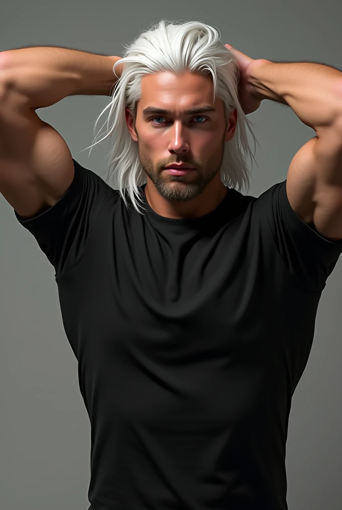 David Gandi/blond man,high, Skinny body,naked,without underwear,big penis y rosado,with long hair,teenage face and very handsome,big penis(without underwear)