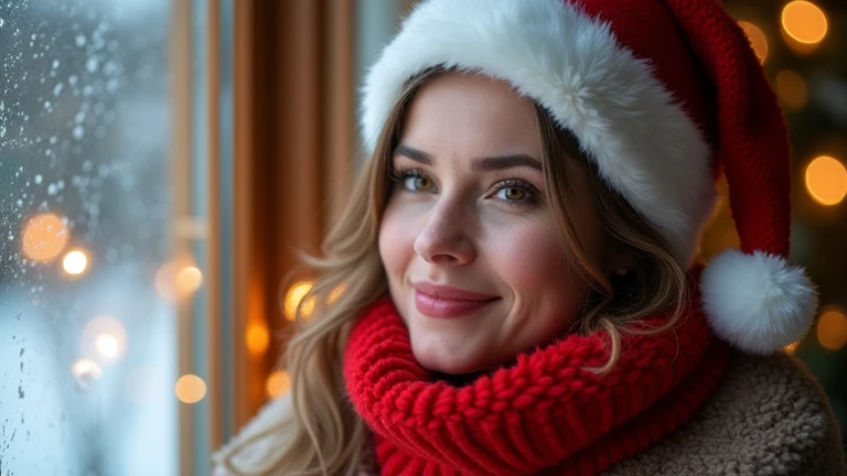 (Tabletop、Highest quality、8k、Award-winning works、Ultra-high resolution)、One Mature Woman、30 year old beauty、Long Hair、Detailed face、Perfect Face、(Gorgeous Christmas room:1.1)、(Gorgeous and luxurious red Santa Claus coat:1.1)、(Santa Claus hat:1.1)、Cleavage、(Great cinema lighting:1.1)、(The most moody and romantic:1.1)、(Beautifully shining Christmas illuminations:1.1)、Tight belt、Thin waist clothing、Christmas gift、(Luxury gift box with ribbon:1.1)、(1 elegant fireplace:1.1)、Perfect Makeup、Long eyelashes、Beautiful lipstick、Big ample breasts、Christmas Night、(Gorgeous Christmas illuminations:1.1)、(Giant Christmas Tree:1.1)、Romantic evening、ロマンティックなChristmas Night、(The biggest smile looks at me:1.1)、(Smile big and show your teeth:1.1)、Perfect and detailed background