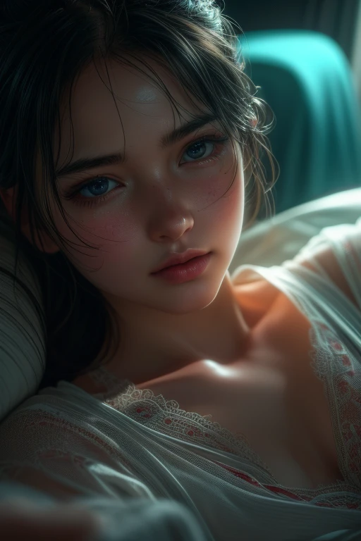 girl sitting on a toilet in the morning, looking sideways out the window towards the sun, reaching upwards, detailed face, beautiful eyes, detailed lips, long eyelashes, realistic, photorealistic, 8k, ultra-detailed, masterpiece, natural lighting, vibrant colors, intricate details, soft shadows, warm tones, cinematic composition