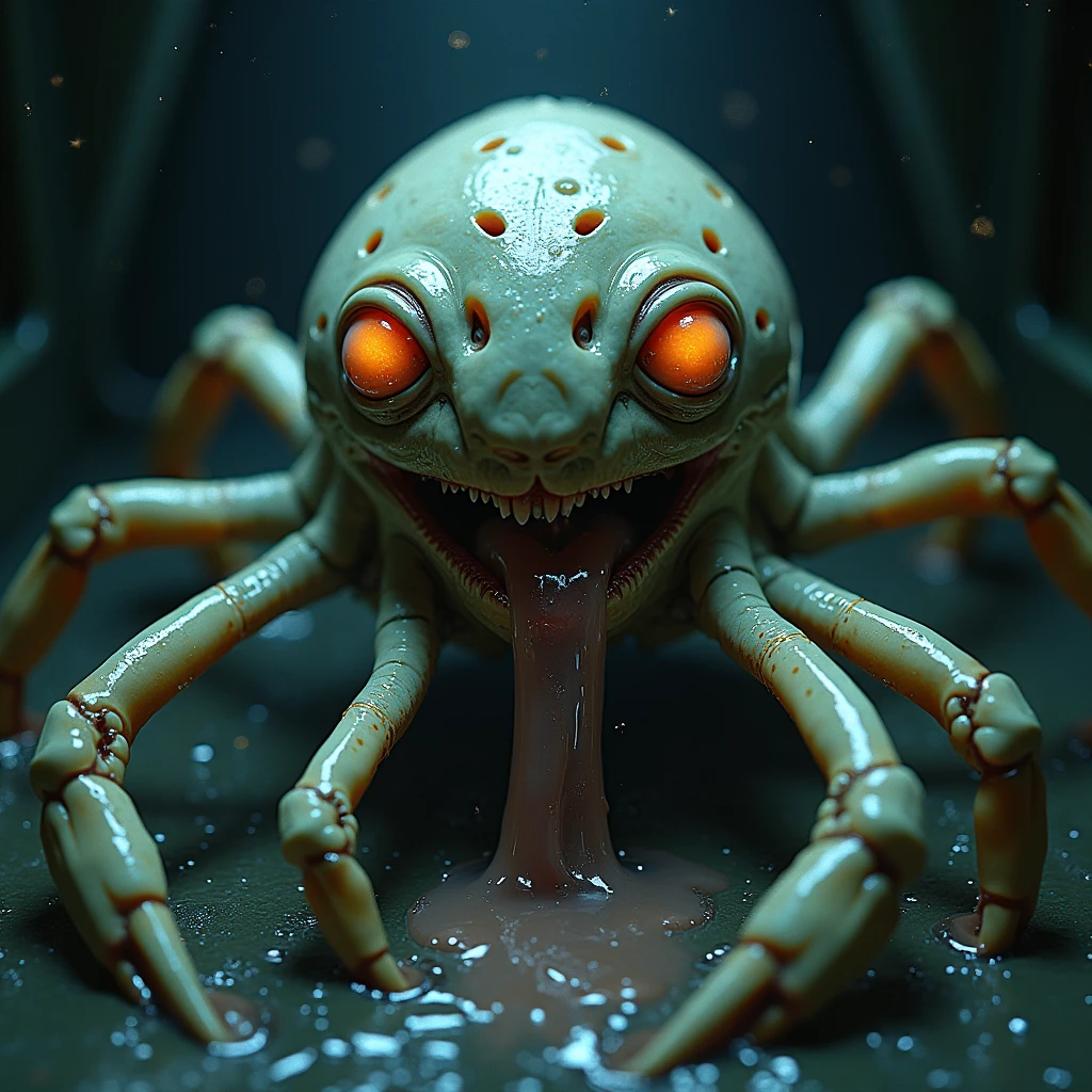 spider illustration film lighting effects