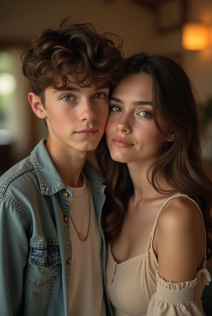 Girl 16 years old lip lock with a handsome boy 