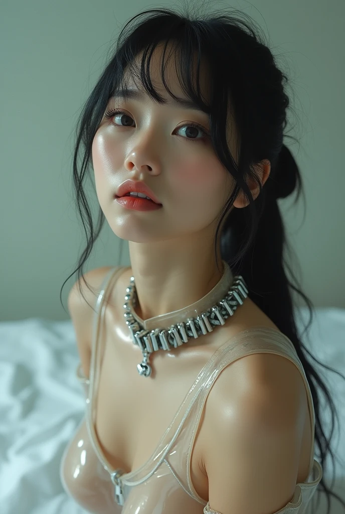1 girl, off-the-shoulder, light smile, shiny skin
Best Quality, Masterpiece, (Photorealistic: 1.4) Shackles, BDSM, Slave, Rubber, Black Corset, Bondage, Collar, NSFW, ((Best Quality, 8K, Masterpiece: 1.3)), Open Mouth Wide, Spill Milk Out of Mouth, Crisp Focus: 1.2, Beautiful Woman with Perfect Figure: 1.4, Big, Slender Abs: 1.2, Wet Body: 1.5, Highly detailed face and skin texture, detailed eyes, double eyelids, kneeling, (((licking fingers))),