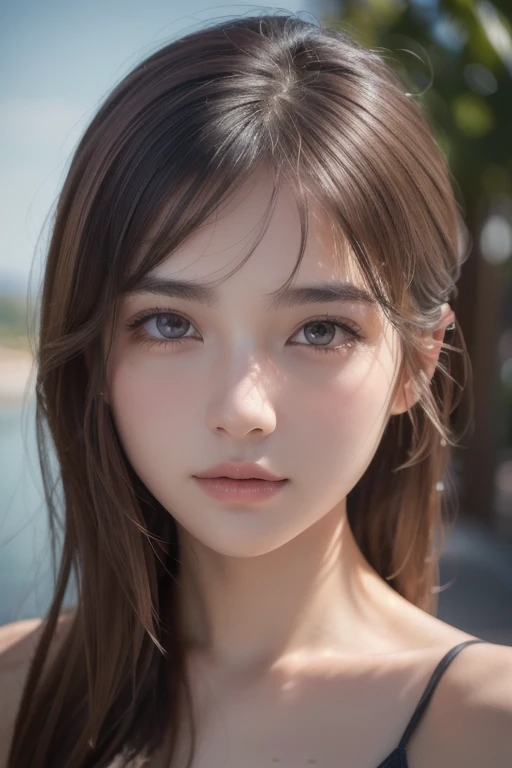 8k,  best quality,   Masterpiece ,  super high resolution, ( realism: 1.4), Original photo, ( realistic skin texture : 1.3), ( Film Grain: 1.3), 1 girl , Beautiful Face Details,   Masterpiece ,  best quality, Top Body High Quality Photo Stretched ,lora1,