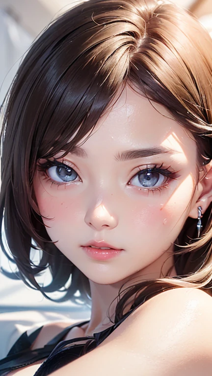 Laura, he has star-shaped eyes.、The tips of her hair are blue
