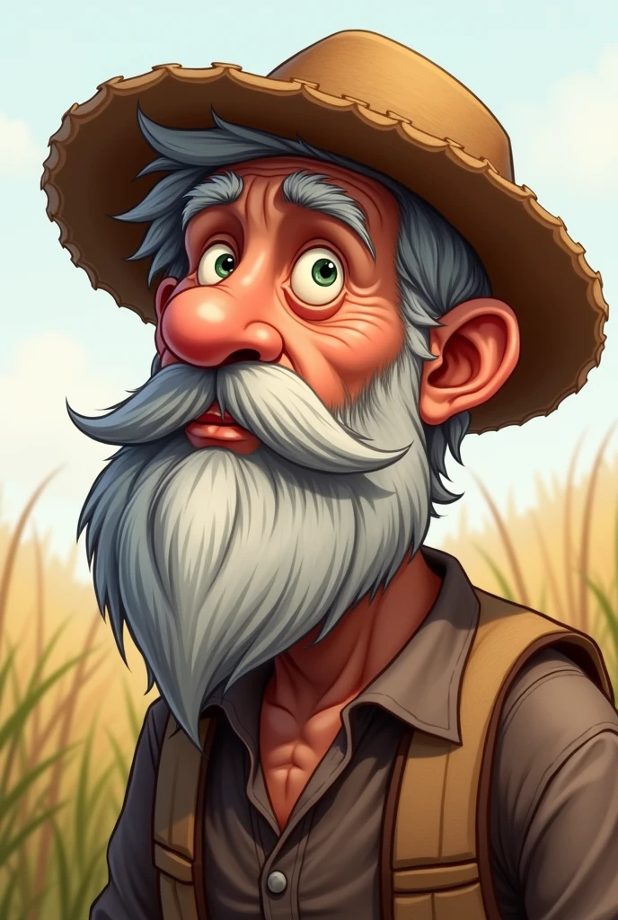 Create a detailed avatar of an elderly man with a happy expression. He has a full head of gray hair, with a few strands slightly out of place, adding to his charm. Your bright, intelligent eyes shine with wisdom and kindness. His face is marked by age, showing the marks of a life well lived, but his smile radiates happiness and contentment. He wears simple, comfortable clothes that reflect his laid-back nature. The background should be soft and warm, emphasizing your welcoming personality.