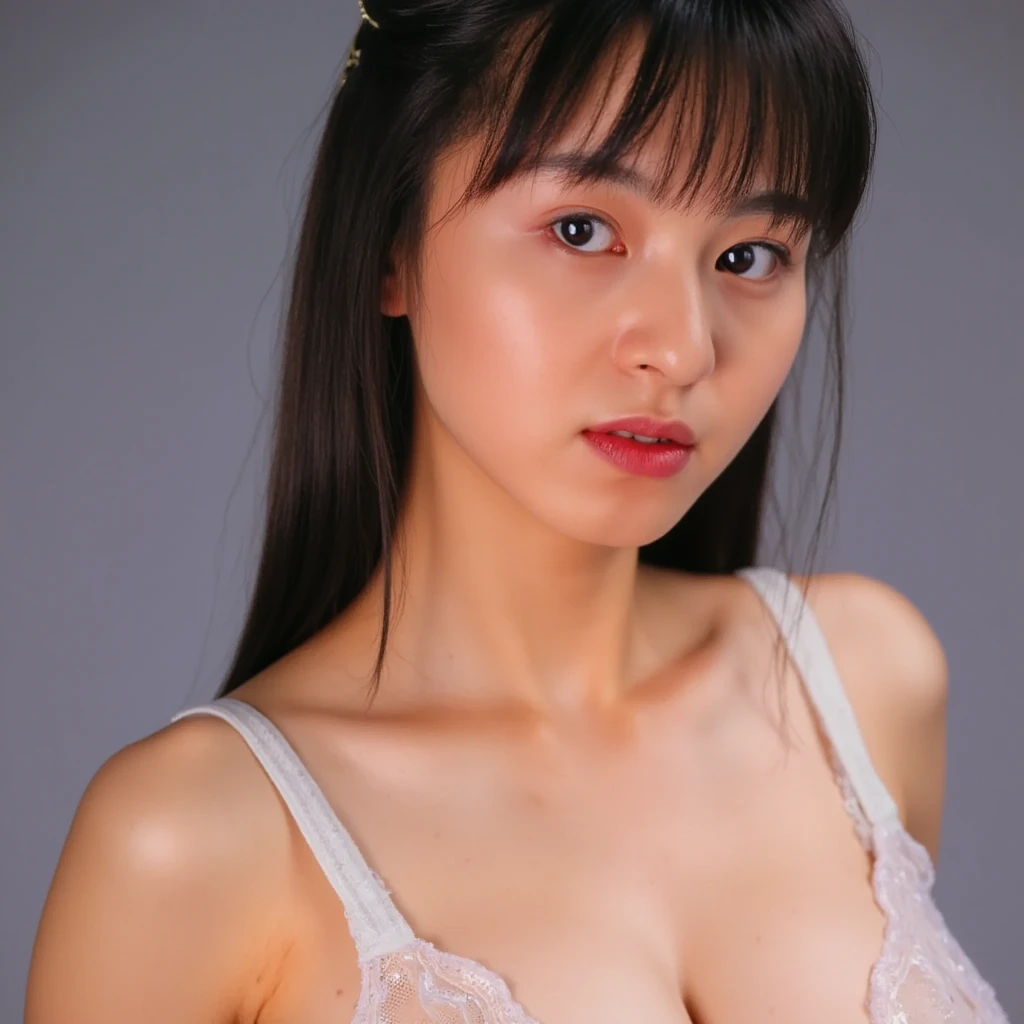 (((Mika, 1girl, solo, photorealistic))), 8k, raw photo, perfectly focused, best focus, realistic skin texture, masterpiece, highest quality, bra:1.8