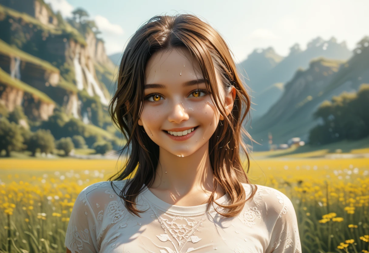 full body widok od dołu smile (extremely detailed CG unity 8k wallpaper), (masterpiece), (best quality), (ultra-detailed), (best illustration), (best shadow), (absurdres), latina girl, sweat, steam, medium breast, nsfw, looking at viewer, light smile,here is a digital painting in a white and amber field, 4k highly detailed digital art, 4k detailed digital art, detailed fantasy digital art, digital art 4k unsettling, surrealistic digital artwork, beautiful digital artwork, 3d digital art 4k, intricate digital painting, epic surrealism 8k oil painting, mind-bending digital art,czarne krótkie potargane włos