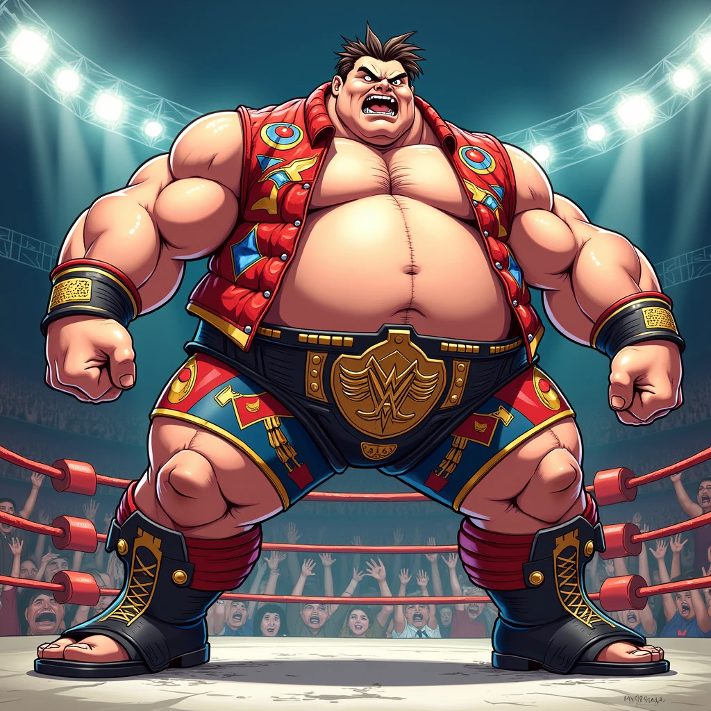 Man with tattoos all over his body, sumo wrestler, muscular character, art jiro matsumoto, sumo-wrestling, Japan wrestlers, fighting game character, as a character in tekken, muscular characters, stocky physique, Looks pretty heavy, ohararyu, kazuma kaneko, Tattoos on the tips of big toes