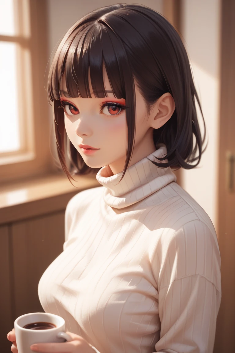 masterpiece, highly detailed, best quality, 
beautiful lighting, 1girl, solo, Luna, black hair, red eyes, long hair, blunt bangs, natural lighting