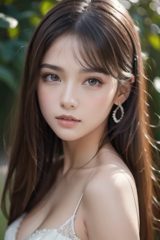 8k,  best quality,   Masterpiece ,  super high resolution, ( realism: 1.4), cute1, ( realistic skin texture : 1.3), ( Film Grain: 1.3),   1 girl,   , Beautiful Face Details,   Masterpiece ,  best quality, close-up, Top Body High Quality Photo Stretched 