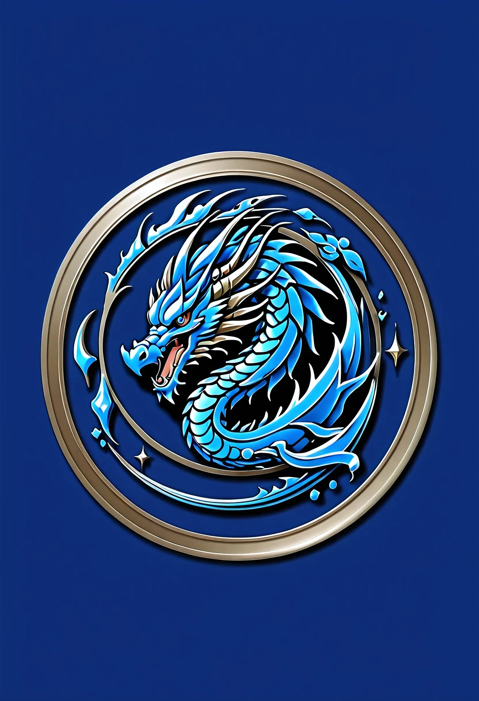 logo 「BLUE BLEZE」 Blue dragon