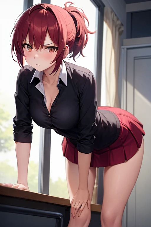 (annoyed expression), painful sex, (multiple guys), kotone shiomi, classroom, window, sunlight, morning, sees outfit, unbuttoned shirt, detailed lighting, beautiful, tone stomach, teenager, slim body, ((rape hentai)), full body view, medium small breasts, exposed breasts, (NSFW), (saliva), moaning, rough sex, (((covered in cum))), ((taken advantage of)), multiple guys, ((gangbang)), (group sex), (((touched))), (penetration), ((clothes ripped off))