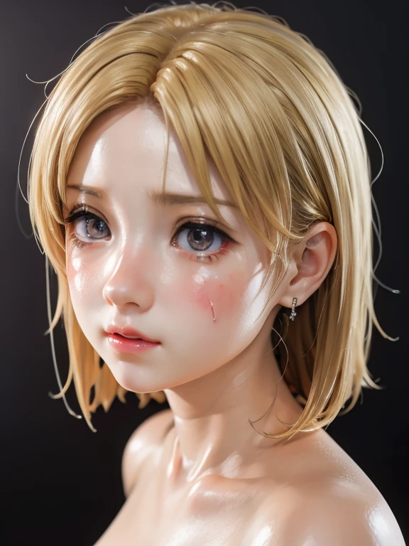 elegant detailed portrait of a young woman, high quality, photorealistic, anime style, perfect facial features, porcelain skin, long eyelashes, lifelike eyes, natural lighting, highly detailed, cinematic, vivid colors, dynamic pose, masterpiece, anatomically correct, nendoroid style, microbikini