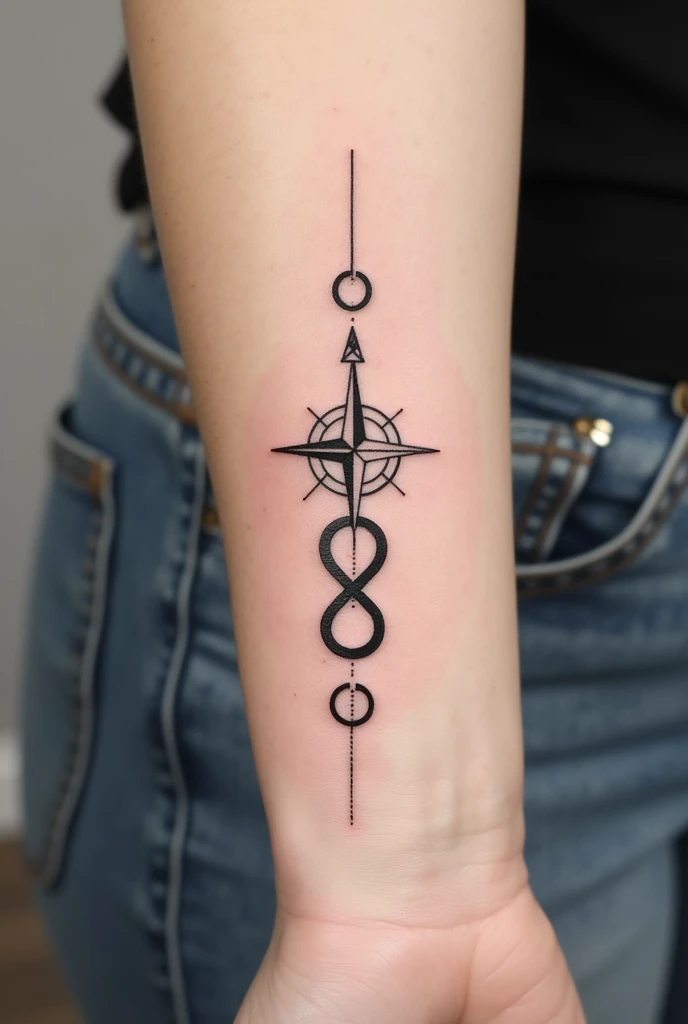 Fais moi un tatouage linéaire et petit avec les infos de mon thème astral suivantes : Soleil en Capricorne, Lune en Sagittaire, Mercure en Capricorne, Vénus en Sagittaire
Mars en Balance, Jupiter en Capricorne, Saturne en Bélier, Uranus en Verseau, Neptune en Capricorne, Pluton en Sagittaire, Chiron en Scorpion, Noeud Nord en Balance et Lilith en Lion