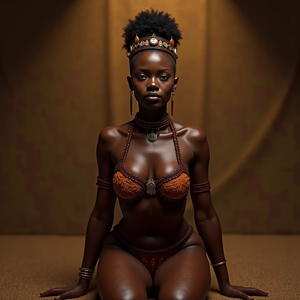 uma mulher africana negra 