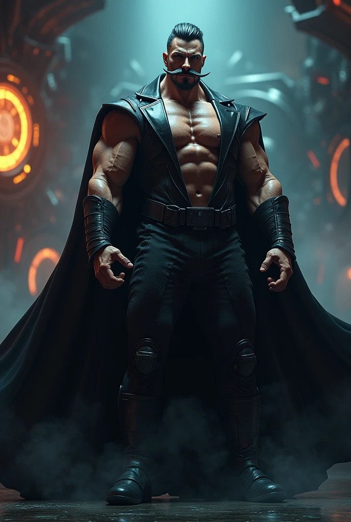 Male Wolf athletic , slim body , ((smoth abs no six pack)) , eerie atmosphere , demonic look