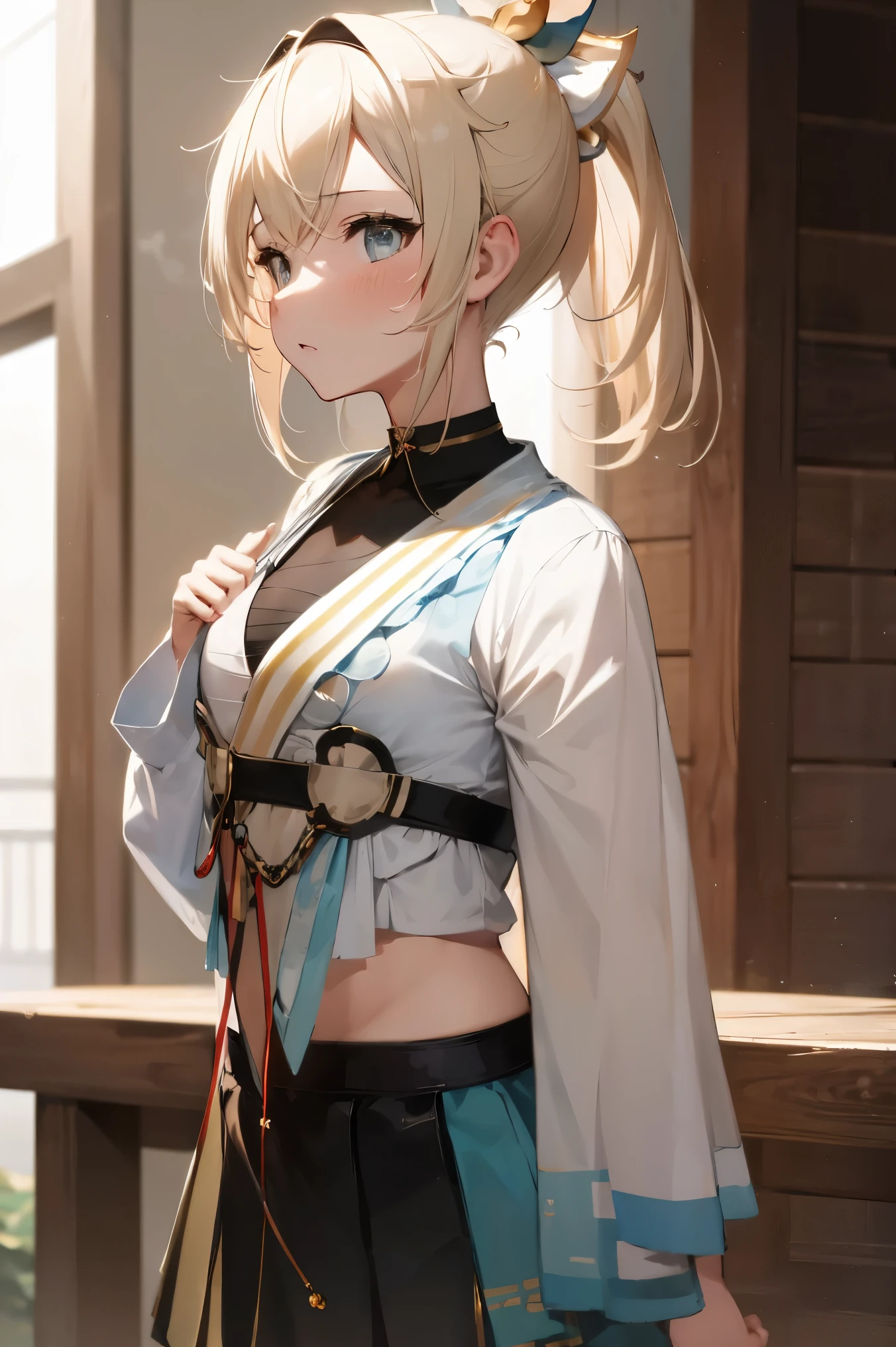 NSFW,masterpiece, best quality, high definition , very detailed,Kazama Iroha、(チアガール:1.5), crop top, Mini Skirt