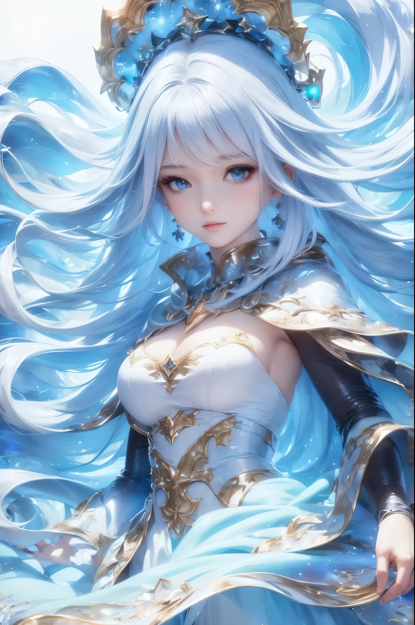 ((masterpiece)), ((( best quality))), (( Very detailed)), ((shape)),[ Realistic Light Effects ],shadow,( Fantasy Style ),(White background:1.6), simple background, (Earth Theme),(Cape)[(Hair Focus,(( one girl )),[( Big Slime Hair ): (Cloud Hair):0.3], (Background Hair ),( high saturation ),( Hair Surrounded by Galaxy Splash),)):(( Her Hair Is Made of Galactic Clouds ,:1.27628), ( Her Hair and Clothes Are Galactic Clouds and Star Clusters :1.1025),(Cape is becoming galaxy clouds)
