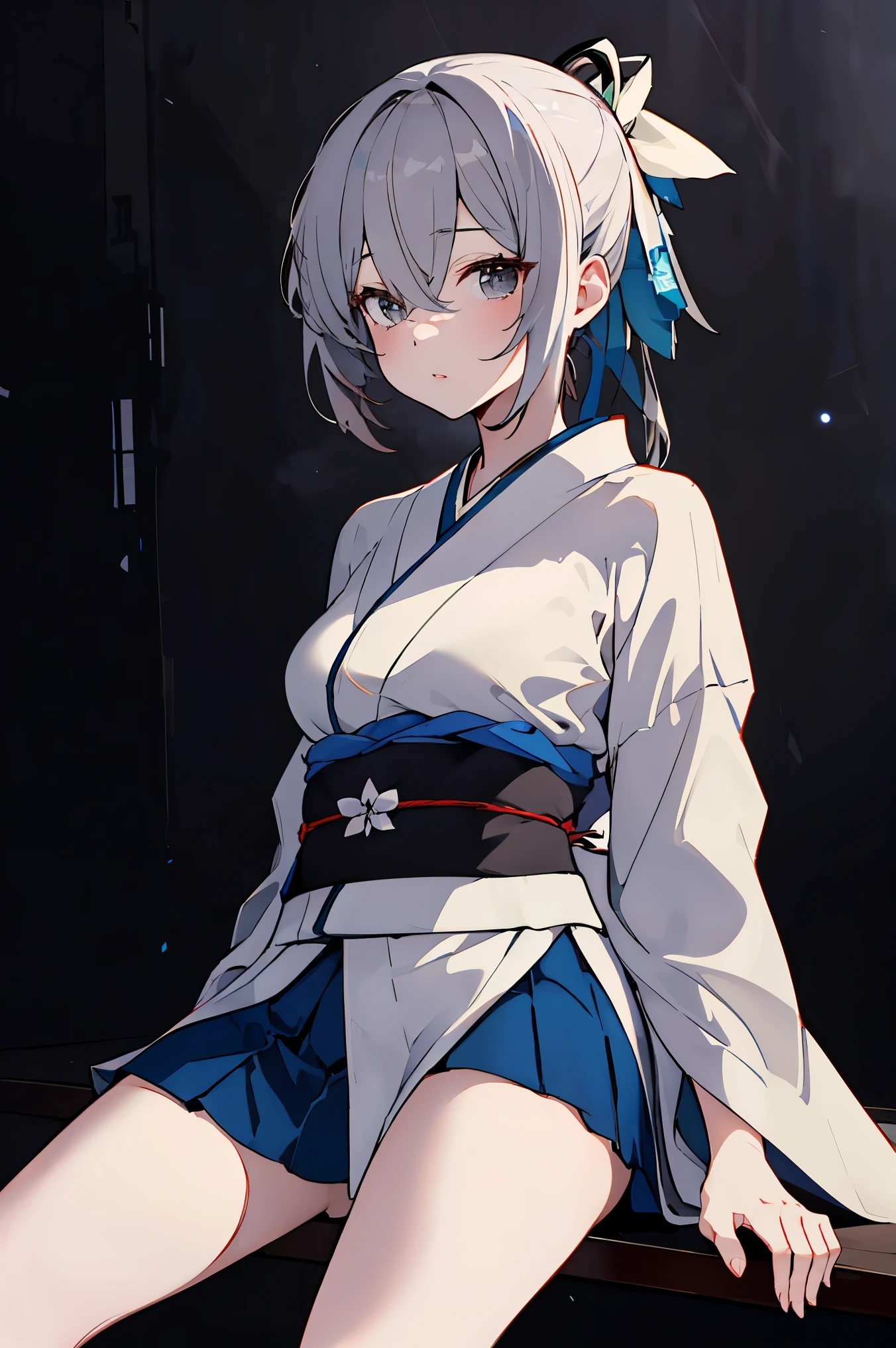 Grey Hair,  beautiful girl, Shoo, 
BREAK ((White_kimono:1.2)),
BREAK shibari under clothes,skirt lift,pussy,
BREAK (masterpiece:1.2), best quality, high resolution, unity 8k wallpaper,NSFW ,(illustration:0.8), extremely detailed face, perfect lighting, extremely detailed CG, (perfect hands, perfect anatomy),