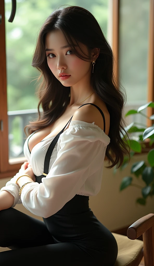 masutepiece,Best Quality,offcial art,Ultra High Definition CG Unified 8K Wallpapers, (nffsw:1.4), (Cinematic), (PastelColors, dim colors, Soothing tones:1.3), (Natural Skin Texture, hyperphotorealism, Soft light, sharp),(Extremely detailed), Professional Lighting, Radio City,((1girll,20yr old)), inside bedroom, cold light,Best Quality, Lots of details, masutepiece, Ultra-detailed, Illustration, extremely delicate and beautiful girl, Beautiful detailed eyes,8K_wall-paper,Beautiful detailed girl, looking at viewert, hair messy, Large breasts, ((focus on chest)), ((Sheer white vest, side breasts,areola of breast,High waist pleated skirt)),Recline on the sofa,Raised both legs,ssmile,Seen from the side