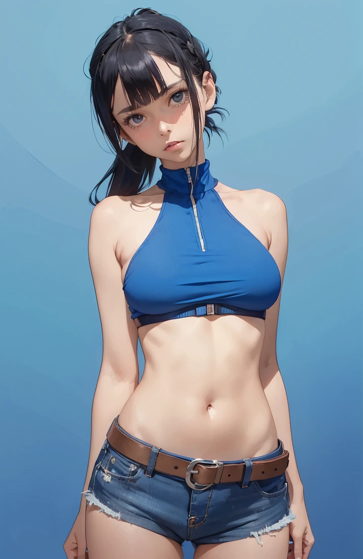(((profesional: Paso a paso, taking into account even the smallest detail, final result god level))): "anime Mushoku Tensei: Roxy, (solo 1girl), sexy clothes: blue crop top cowboy slik skirt, medium tits, ((intricate detail face)) Roxy whith water power, full body, camera: cowboy shot, (all intricate details), ((hip view))",Sara, nsfw
